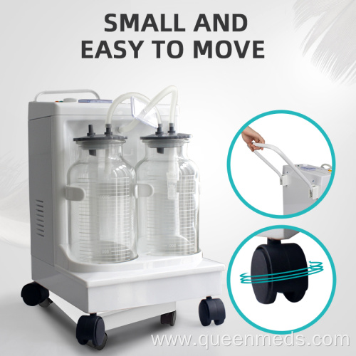 mobile electric suction machine medical vacuum aspirator